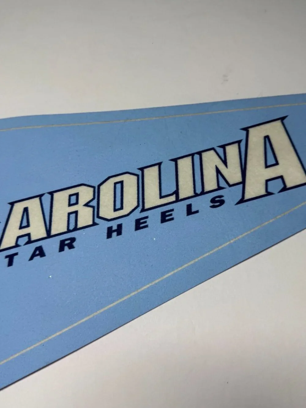 North Carolina Tar Heels Pennant 12x30 Flag Felt Banner Mancave College NCAA